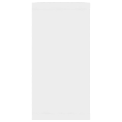 Półki ścienne kostki, 2 szt., białe, 100x15x30 cm