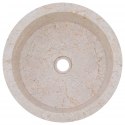 Umywalka, kremowa, Ø40x15 cm, marmurowa