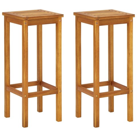 3-częściowy balkonowy zestaw mebli barowych z drewna akacjowego