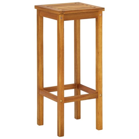 3-częściowy balkonowy zestaw mebli barowych z drewna akacjowego