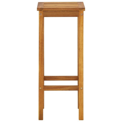 3-częściowy balkonowy zestaw mebli barowych z drewna akacjowego