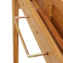 Barowy stolik balkonowy, 90x37x122,5 cm, lite drewno akacjowe