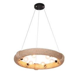 Lampa Sufitowa DKD Home Decor Brązowy Sznurek (51 x 51 x 10 cm) (47 X 47 X 10 CM)