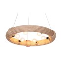 Lampa Sufitowa DKD Home Decor Brązowy Sznurek (51 x 51 x 10 cm) (47 X 47 X 10 CM)