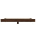 Rama łóżka, brązowy dąb, 120x190 cm, materiał drewnopochodny