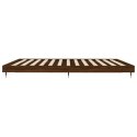 Rama łóżka, brązowy dąb, 200x200 cm, materiał drewnopochodny