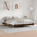 Rama łóżka, przydymiony dąb, 160x200cm, materiał drewnopochodny