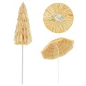 Parasol plażowy w stylu hawajskim, naturalny, 180 cm