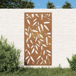 Ogrodowa dekoracja ścienna, 105x55 cm, stal kortenowska