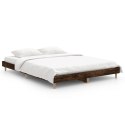 Rama łóżka, przydymiony dąb, 140x190cm, materiał drewnopochodny