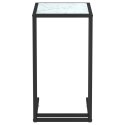 Komputerowy stolik boczny, biały marmur, 50x35x65 cm