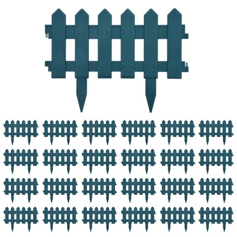 Obrzeża trawnikowe, 25 szt., zielone, 10 m, PP