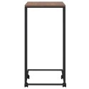 Stolik boczny na kółkach, czarny, 40x30x63,5 cm