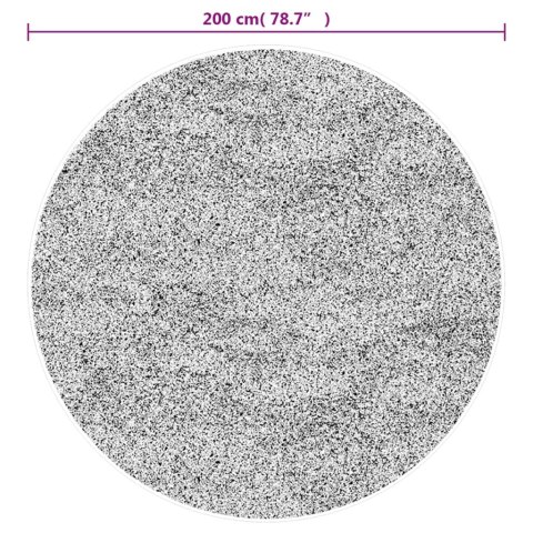 Dywan z możliwością prania, czarno-złoty, Ø 200 cm