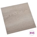 Samoprzylepne panele podłogowe, 55 szt., PVC, 5,11 m², taupe