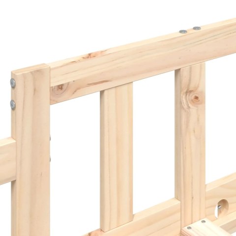 Łóżko dzienne, 90x190 cm, lite drewno sosnowe