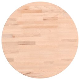 Blat do stolika, Ø40x4 cm, okrągły, lite drewno bukowe