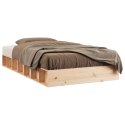 Rama łóżka, 135x190 cm, lite drewno