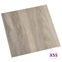 Samoprzylepne panele podłogowe, 55 szt., PVC, 5,11 m², taupe