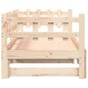 Łóżko rozsuwane, 2x(90x190) cm, lite drewno sosnowe