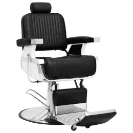 Fotel barberski, czarny, 68x69x116 cm, sztuczna skóra