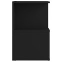 Szafka nocna, czarna, 35x35x55 cm, płyta wiórowa