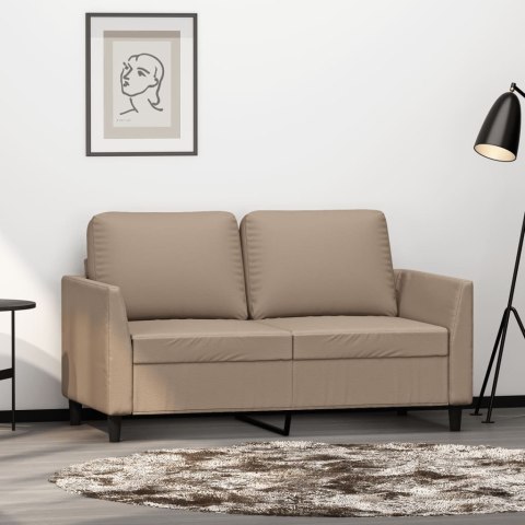 2-osobowa sofa, kolor cappuccino, 120 cm, sztuczna skóra