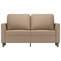 2-osobowa sofa, kolor cappuccino, 120 cm, sztuczna skóra