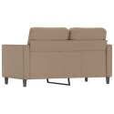 2-osobowa sofa, kolor cappuccino, 120 cm, sztuczna skóra