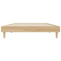 Rama łóżka, dąb sonoma, 100x200 cm, materiał drewnopochodny