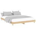 Rama łóżka, dąb sonoma, 140x200 cm, materiał drewnopochodny