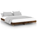 Rama łóżka, przydymiony dąb, 140x200cm, materiał drewnopochodny