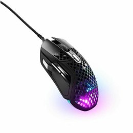 Myszka SteelSeries Aerox 5 Czarny Gaming Światła LED Z kablem