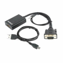 Adapter VGA na HDMI z Audio GEMBIRD A-VGA-HDMI-01 Czarny
