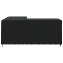 Pokrowiec na sofę narożną, czarny, 215x215x86 cm, Oxford 420D