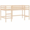Rama łóżka dla dzieci, z drabinką, 90x190 cm, drewno sosnowe