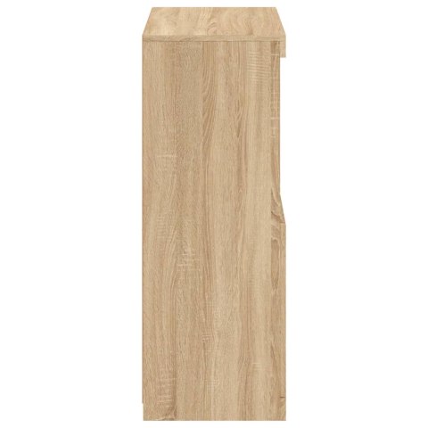 Szafka boczna z LED, kolor dąb sonoma, materiał drewnopochodny