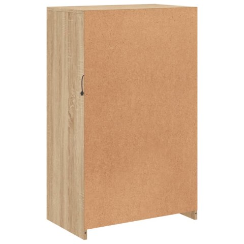 Szafka boczna z LED, kolor dąb sonoma, materiał drewnopochodny