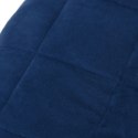 Koc obciążeniowy, niebieski, 122x183 cm, 9 kg, tkanina
