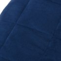 Koc obciążeniowy, niebieski, 120x180 cm, 9 kg, tkanina