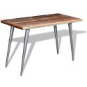Stół do jadalni z litego drewna odzyskanego, 120x60x76 cm