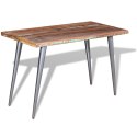 Stół do jadalni z litego drewna odzyskanego, 120x60x76 cm