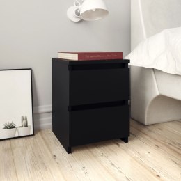 Szafka nocna, czarna, 30 x 30 x 40 cm, materiał drewnopochodny