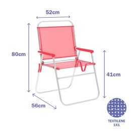 Składanego Krzesła Marbueno Koral 52 x 80 x 56 cm
