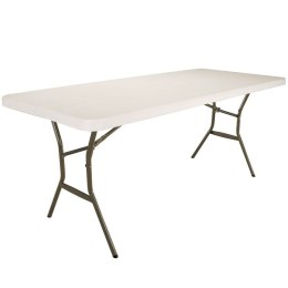 Składany stolik Lifetime Biały 185 x 74 x 76 cm Stal Plastikowy