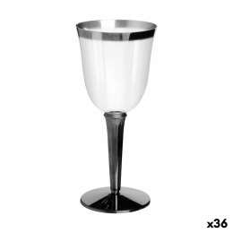 Zestaw kieliszków wielokrotnego użytku Algon Wino Srebrzysty 3 Części 250 ml (36 Sztuk)
