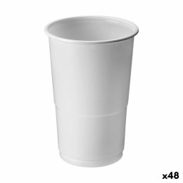 Zestaw szklanek wielokrotnego użytku Algon Biały 25 Części 250 ml (48 Sztuk)
