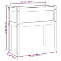 Donica ogrodowa na nogach, 70x31x70 cm, lite drewno sosnowe