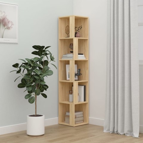 Szafka narożna, dąb sonoma, 33x33x164,5cm, płyta wiórowa