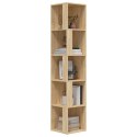 Szafka narożna, dąb sonoma, 33x33x164,5cm, płyta wiórowa